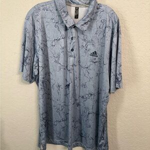 Adidas Men's Marble Pattern Polo Shirt